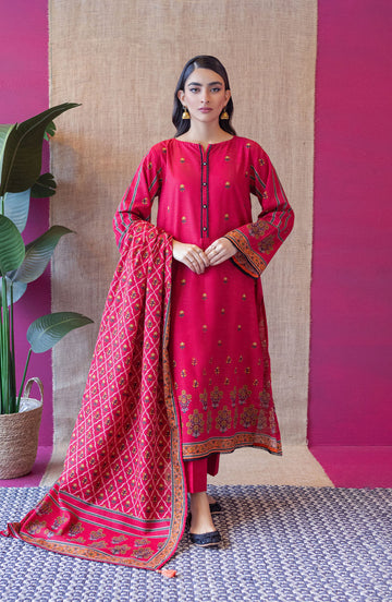 Orient OTL 22 149 Red Khaddar Myreen Winter Collection 2022 Online Shopping